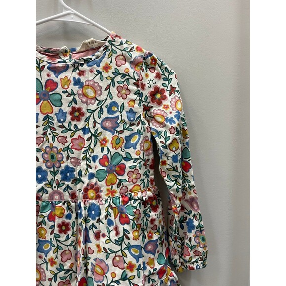 Mini Boden Floral Long Sleeve Dress 9/10 - Picture 2 of 3